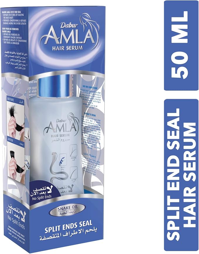 Dabur Amla Snake Oil Split Ends Seal Hair Serum (50mL) - style